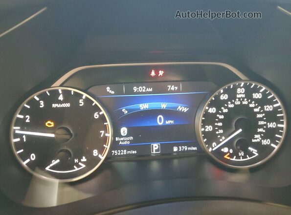 5N1AZ2MH4JN145709 2018 NISSAN MURANO Gray ხელსაწყოთა პანელის ხედი