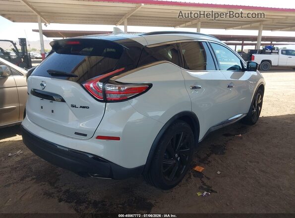 5N1AZ2MH4JN167256 2018 NISSAN MURANO White უკანა მარჯვენა