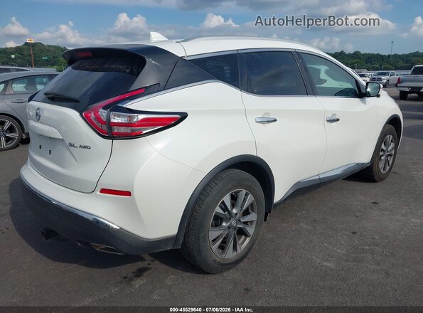 5N1AZ2MH4JN192772 2018 NISSAN MURANO White უკანა მარჯვენა