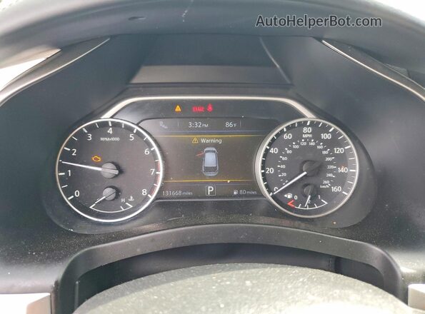 5N1AZ2MH5HN163095 2017 NISSAN MURANO Black Вид щитка приладів