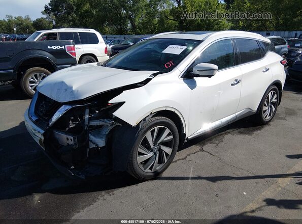 5N1AZ2MH6GN169809 2016 NISSAN MURANO White Առջևի ձախ երեք քառորդ տեսարան