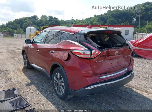 5N1AZ2MH6HN180147 2017 NISSAN MURANO Red Trasero izquierdo