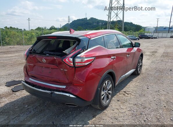 5N1AZ2MH6HN180147 2017 NISSAN MURANO Red Trasero derecho