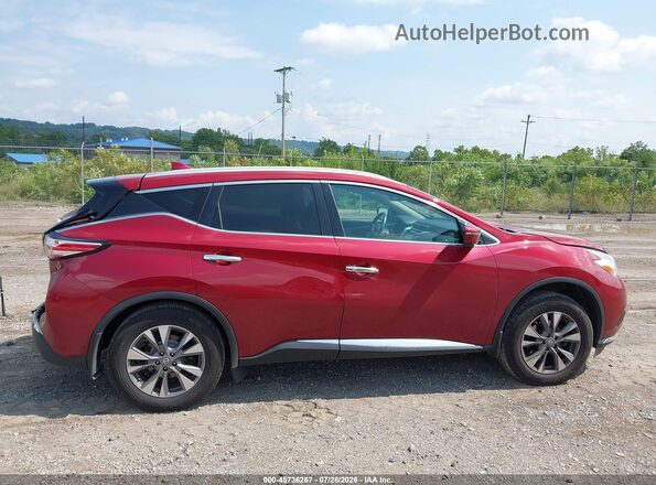 5N1AZ2MH6HN180147 2017 NISSAN MURANO Red Vista interior trasera