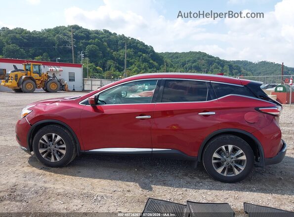 5N1AZ2MH6HN180147 2017 NISSAN MURANO Red Vista interior de 360 grados