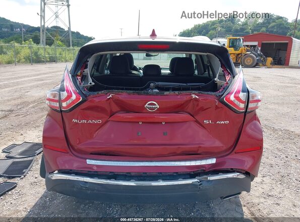 5N1AZ2MH6HN180147 2017 NISSAN MURANO Red 