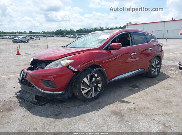 5N1AZ2MH6JN117331 2018 NISSAN MURANO Red Front left