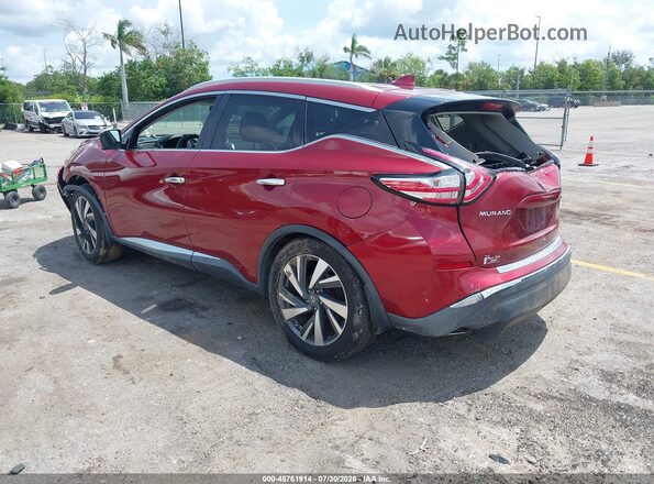 5N1AZ2MH6JN117331 2018 NISSAN MURANO Red Rear left