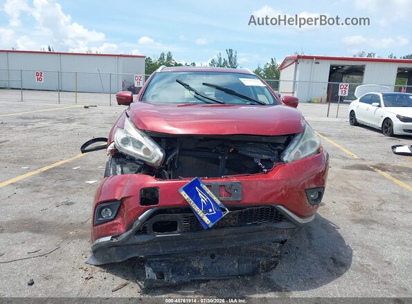 5N1AZ2MH6JN117331 2018 NISSAN MURANO Red Front view