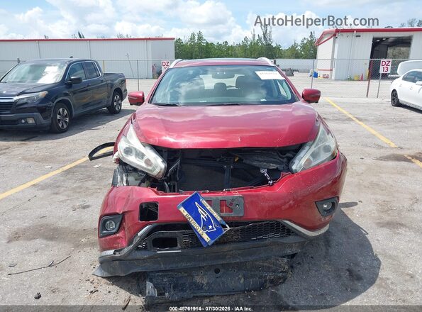 5N1AZ2MH6JN117331 2018 NISSAN MURANO Red Instrument cluster view