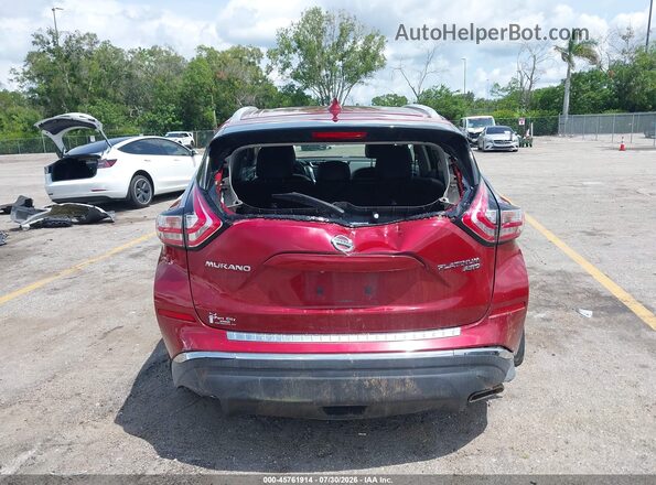 5N1AZ2MH6JN117331 2018 NISSAN MURANO Red 