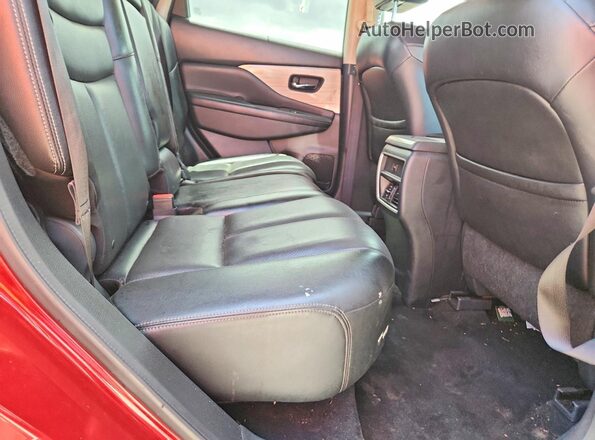 5N1AZ2MH7HN187401 2017 NISSAN MURANO Red უკანა სალონის ხედი
