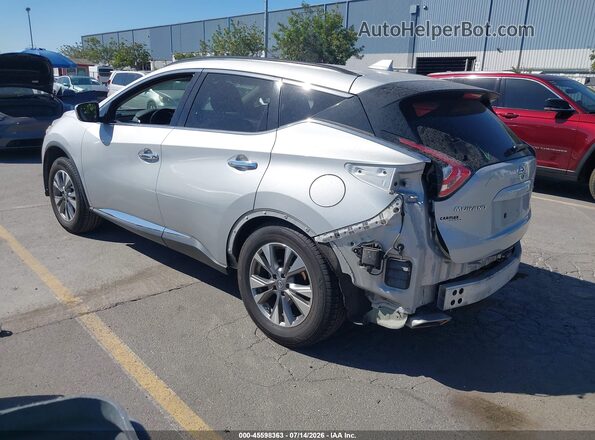 5N1AZ2MH7JN131769 2018 NISSAN MURANO Серебряный Задняя левая четверть