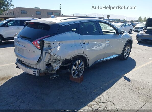 5N1AZ2MH7JN131769 2018 NISSAN MURANO Серебряный Задняя правая четверть