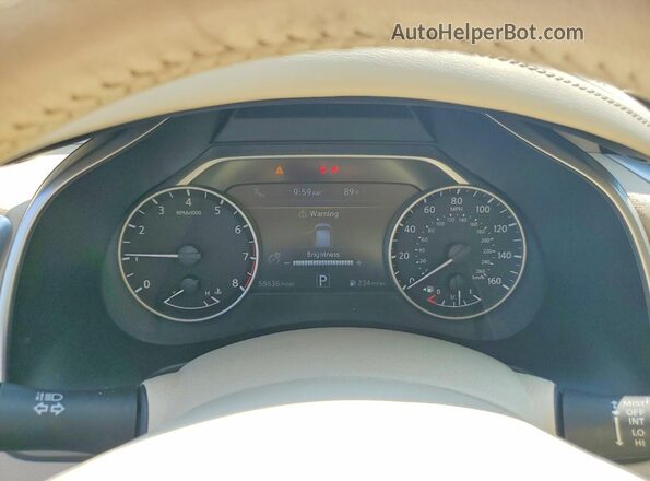 5N1AZ2MH8HN121150 2017 NISSAN MURANO White ხელსაწყოთა პანელის ხედი