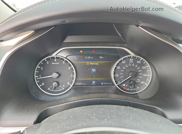 5N1AZ2MH9GN104288 2016 NISSAN MURANO Silver Instrument cluster view