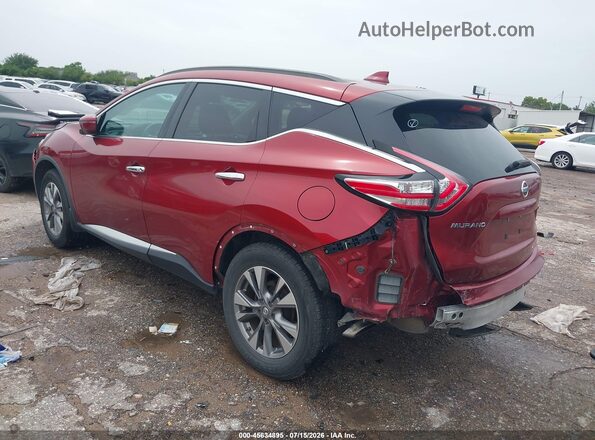 5N1AZ2MH9GN141471 2016 NISSAN MURANO Red Rear left