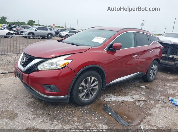 5N1AZ2MH9GN141471 2016 NISSAN MURANO Red Front left