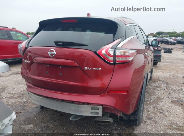 5N1AZ2MH9GN141471 2016 NISSAN MURANO Red 