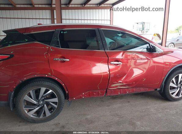 5N1AZ2MH9GN143916 2016 NISSAN MURANO Red Vista frontal