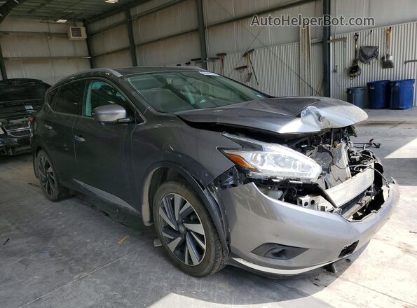5N1AZ2MHXHN114491 2017 NISSAN MURANO Gray Delantero derecho