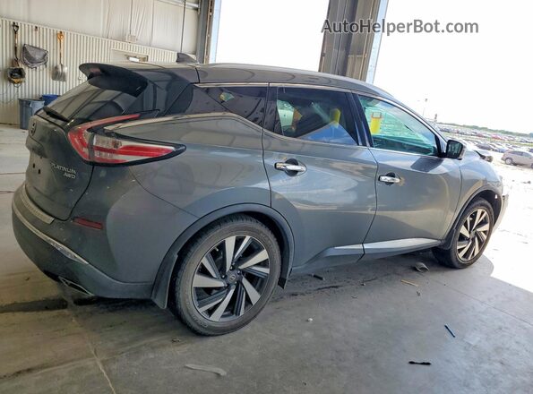 5N1AZ2MHXHN114491 2017 NISSAN MURANO Gray Trasero derecho