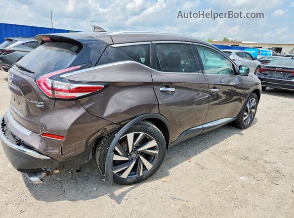 5N1AZ2MHXJN108938 2018 NISSAN MURANO Brown უკანა მარჯვენა