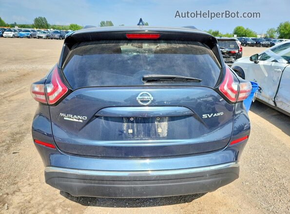 5N1AZ2MHXJN141938 2018 NISSAN MURANO Blue Widok z tyłu