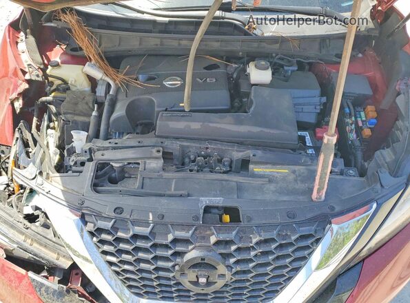 5N1AZ2MJ0KN129012 2019 NISSAN MURANO Red Engine compartment view