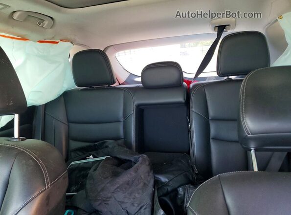 5N1AZ2MJ0KN129012 2019 NISSAN MURANO Red Rear seats view