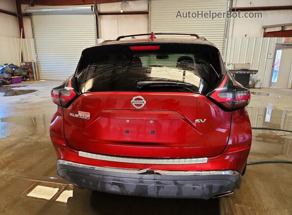 5N1AZ2MJ3KN150565 2019 NISSAN MURANO Burgundy უკანა ხედი