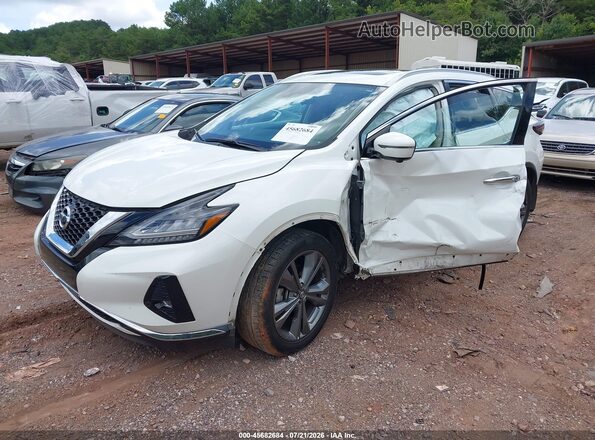 5N1AZ2MJ5KN137624 2019 NISSAN MURANO White Առջևի ձախ երեք քառորդ տեսարան