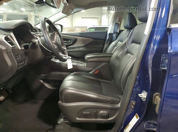 5N1AZ2MS0KN102790 2019 NISSAN MURANO Blue Вид салону спереду