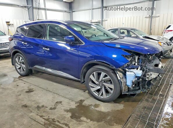 5N1AZ2MS0KN102790 2019 NISSAN MURANO Blue Передня права чверть
