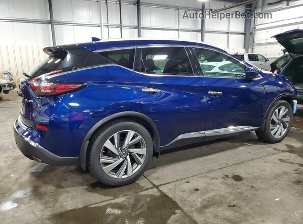 5N1AZ2MS0KN102790 2019 NISSAN MURANO Blue Задня права чверть