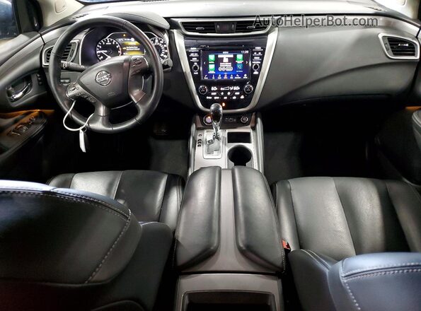 5N1AZ2MS0KN102790 2019 NISSAN MURANO Blue Вид панелі приладів