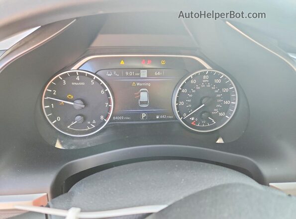 5N1AZ2MS1KN102829 2019 NISSAN MURANO White Սարքավորումների վահանակի տեսք