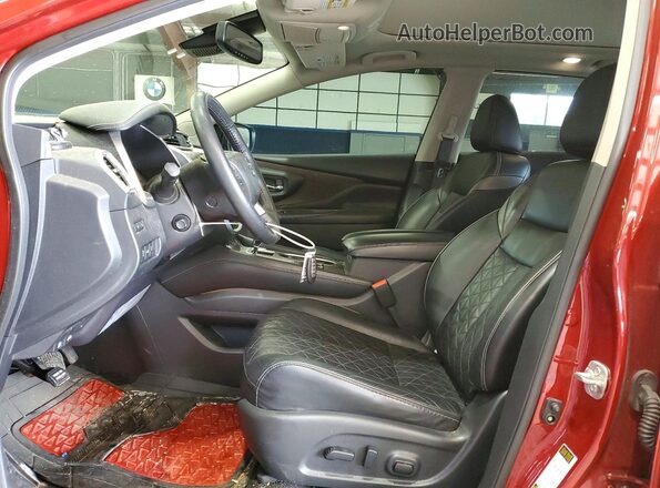 5N1AZ2MS4KN143844 2019 NISSAN MURANO Красный Вид салона спереди