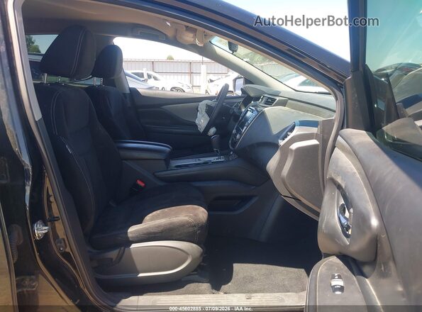 5N1AZ2MS7KN106870 2019 NISSAN MURANO Black Widok wnętrza z przodu