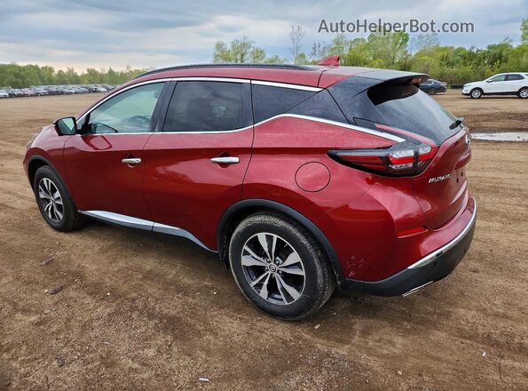5N1AZ2MS7KN111261 2019 NISSAN MURANO Красный Задняя левая четверть