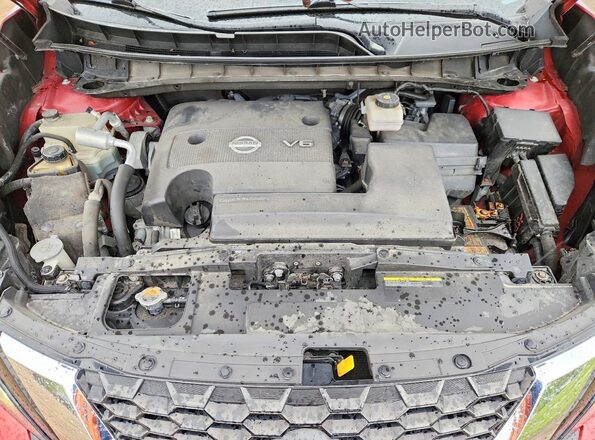 5N1AZ2MS7KN111261 2019 NISSAN MURANO Красный Вид подкапотного пространства
