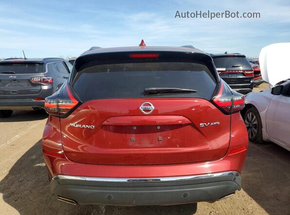 5N1AZ2MS7KN120641 2019 NISSAN MURANO Red უკანა ხედი