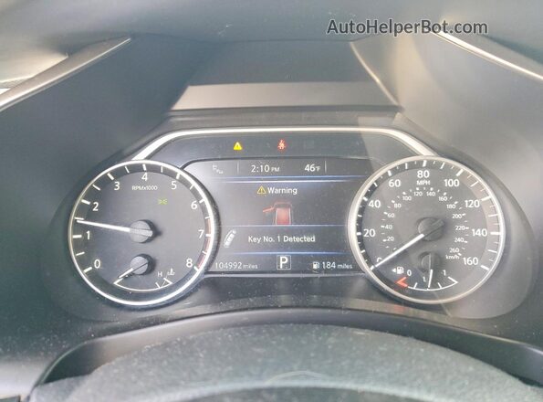 5N1AZ2MS7KN120641 2019 NISSAN MURANO Red ხელსაწყოთა პანელის ხედი