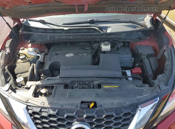 5N1AZ2MS7KN120641 2019 NISSAN MURANO Red უკანა სალონის ხედი
