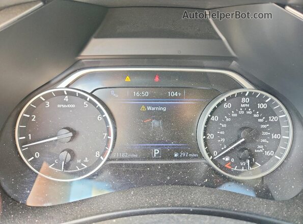 5N1AZ2MS7KN130554 2019 NISSAN MURANO Black Вид щитка приладів