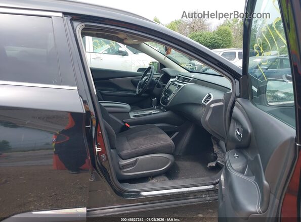 5N1AZ2MS7KN136936 2019 NISSAN MURANO Black Widok wnętrza z przodu