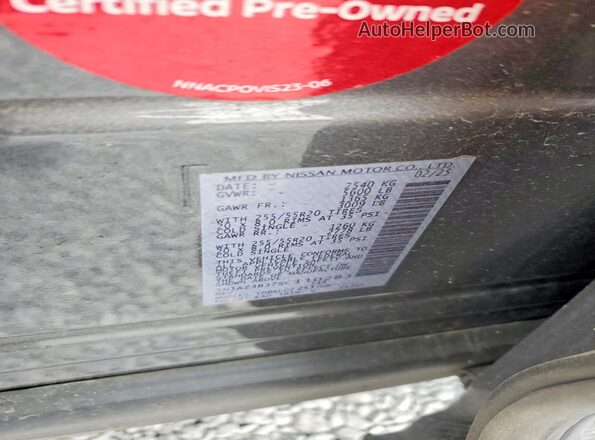5N1AZ3BJ7SC110283 2025 NISSAN MURANO Угольный Панорамный вид салона 360°
