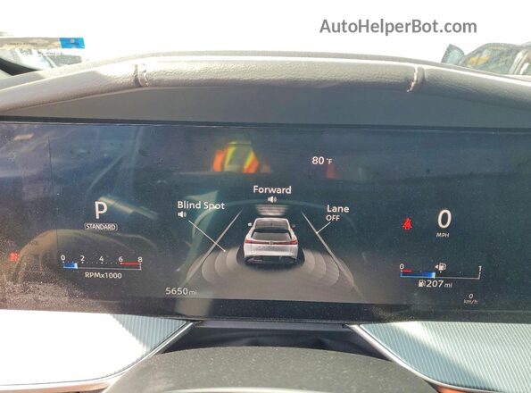 5N1AZ3CS1SC120671 2025 NISSAN MURANO Blue Սարքավորումների վահանակի տեսք