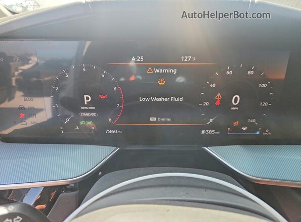 5N1AZ3CS3SC117979 2025 NISSAN MURANO Gray ხელსაწყოთა პანელის ხედი