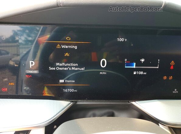 5N1AZ3CS3SC131851 2025 NISSAN MURANO White Вид щитка приладів